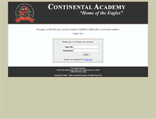 Tablet Screenshot of continentalacademy.net
